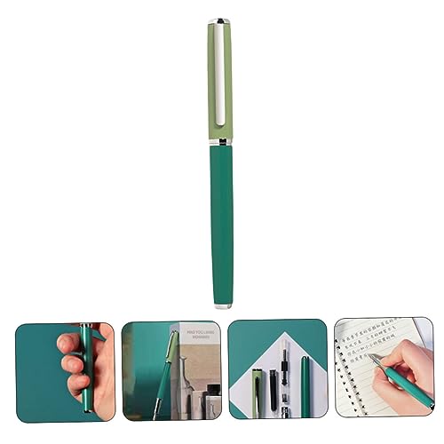 Pluma de caligrafía EF verde: pack de 2 piezas de material escolar para caligrafía limpia 3