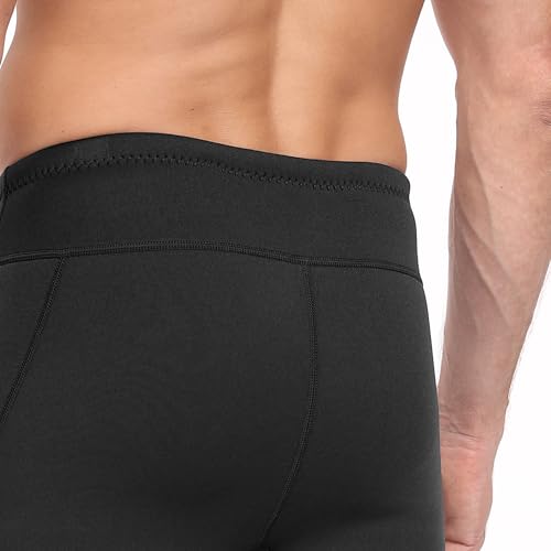 GoldFin Mens Wetsuit Pants, Wet Suit 2mm Neoprene Adjustable Drawstring Shorts for Water Sports Swimming Surfing Snorkeling Kayaking Diving, Black Short,Medium by GoldFin - Image 8