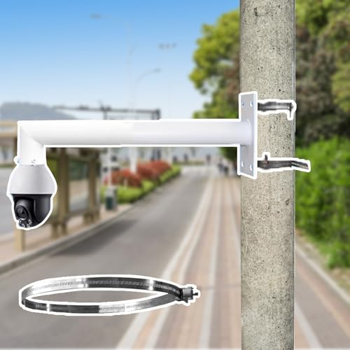 Support de poteau de camera de securite 1.2m pour la protection de votre jardin