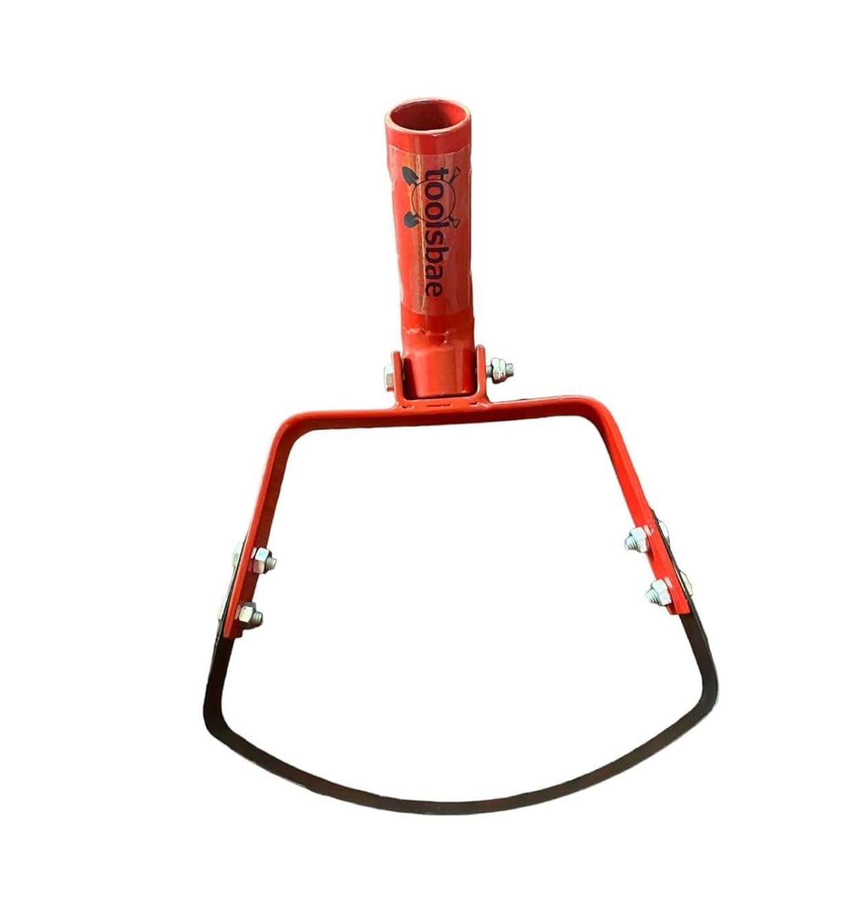 Tools Bae - Heavy Duty Manual Weeder (8 Inches) for Agriculture Horticulture Gardening Weeds Cutting Remove Tools Without Handle (Red Color)