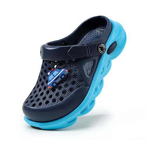 Maihuaro Kids Clogs Slip On Shoes Slides Sandals Beach Slipper Water Shoes Clogs For Boys Girls Blue #TOP18