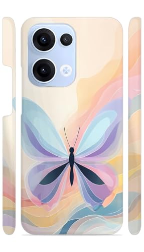 Image of Butterfly Colorfull Art Designer Printed Hard Back Cover for Oppo Reno 13 5G Attractive and Uniquely Crafted Smartphone Case