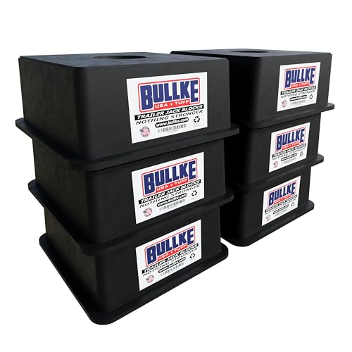 USA-Made Trailer Jack Blocks |Up to 18,000 lbs.| Heavy Duty RV Leveling & Stabilizing Pads for Camper, Travel Trailer,5th Wheel Support | Reliable & Durable Stabilizer, Jack, Foot Stand |RV Bl...