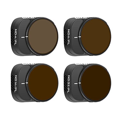 ND/PL Filter Kit für DJI Mini 3 Pro, Mehrfach Beschichtete Filter Kamera Objektiv Filtersett, 4er-Pack (ND4/PL ND8/PL ND16/PL ND32/PL)