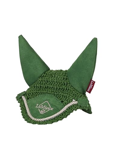LeMieux Toy Pony Ear Bonnet for Toy Pony - Handmade Crochet - Super Soft - 3 Years + - Gift for Kids - Hunter Green