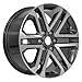 OEM FR64 20 Inch Rims and Tires Fit F-150 6x135 20x8.5 Gloss Gunmetal Machined - Hollander 10345 - TerraMax RT 275/55-20 (Set of 4)