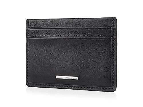 Porte-Cartes Boss en Cuir Véritable de Haute Qualité aux Finitions Soignées