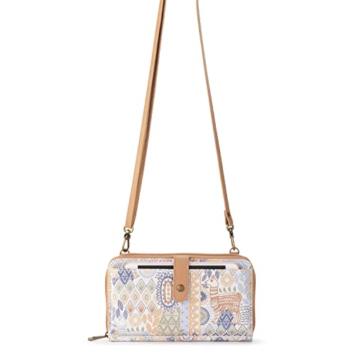 Image of Sakroots Women's In Coated Canvas, Convertible Purse With Detachable Wristlet Strap, Includes Phone & Wallet Pockets