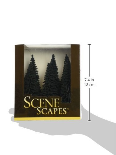 Pine Trees Bachmann Trains 12-15 cm | Boîte de 6 Sapins Miniatures pour Modélisme - 3