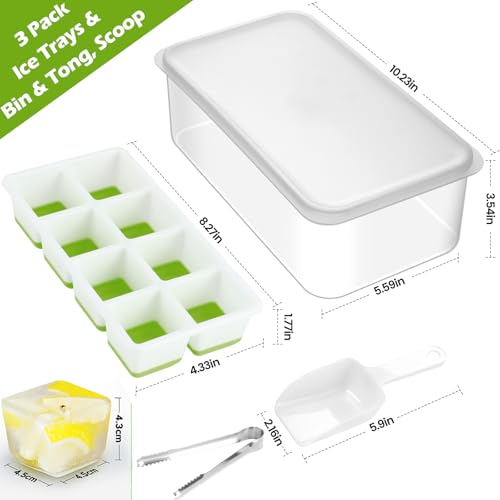 Bandeja para Hielo Grande con Tapa y Accesorios 3 Piezas miniatura 6