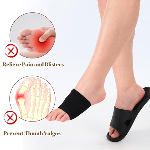 15 Pairs Women's Slide Sandal Socks Slide Sandal Liner Open Toe Slipper Shoe Foot Protector No Show Toeless Half Socks for Slipper2