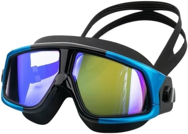 Silicone Electroplating Swimming Goggles Adult Anti-fog Waterproof Swim Glasses