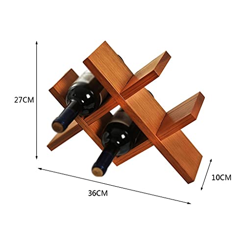 Soporte para botellas de vino sencillo de mesa, 4 botellas miniatura 2