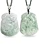 Dahlia Jadeite Certified Grade A Jade Dragon or Phoenix Pendant Necklace