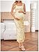 Floerns Women's Floral Maternity Dress Bodycon Fishtail Long Pregnancy Tank Dresses Yellow Floral Large