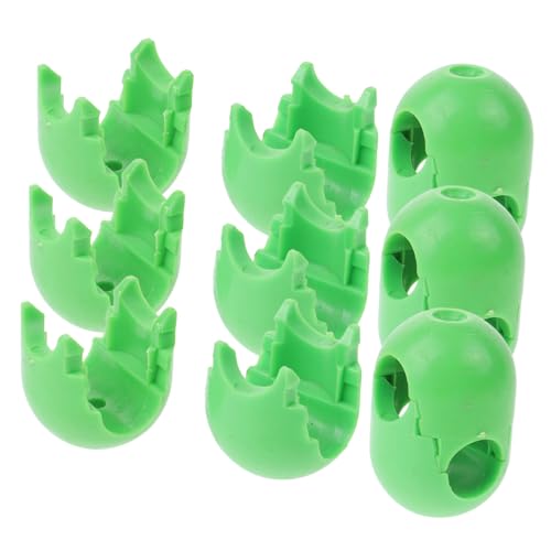 LRXIYODE Conectores De Red De Escalada para Niños, Hebillas De Plástico Verde, 6 Piezas, Accesorio Resistente para Juegos Infantiles, Instalación Fácil para Uso Interior y Exterior