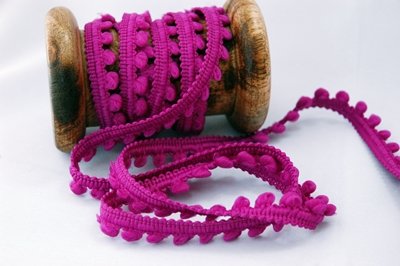 Passamaneria con pon pon di 5 mm, nastro lungo 3