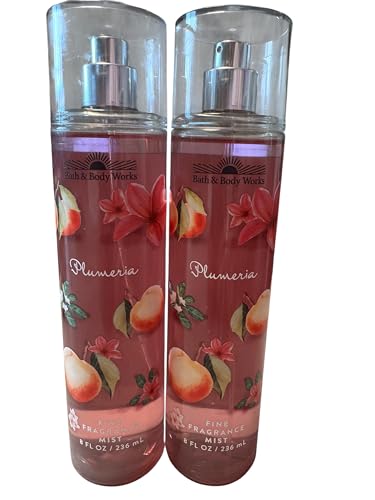Bath and Body Works Plumeria Fine Fragrance Mist 2-Pack