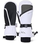 Caracaleap Skihandschuhe Winterhandschuhe Handschuhe Herren Damen Winter Schnee Fäustlinge Wasser...