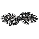 Pasadores para el pelo de novia de cristal austriaco, pinzas para el pelo vintage con diamantes de imitación, pinzas para el pelo con purpurina brillante, accesorios para el pelo de boda, accesorios