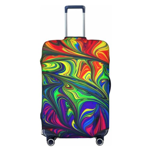 Travel Luggage Cover Protector - Pride Rainbow Washable Suitcase Covers For 18-32 Inch Luggage