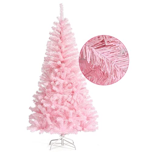 Rosa Weihnachtsbaum 1,5m - Künstlich Mit 450 Spitzen