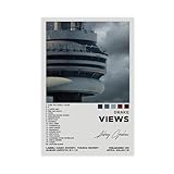 EZOOYDSW Drake Views Album Poster Canvas Poster Bedroom Decor Sports Landscape Office Room Decor Gift Unframe-style Unframe-style12x18inch(30x45cm)