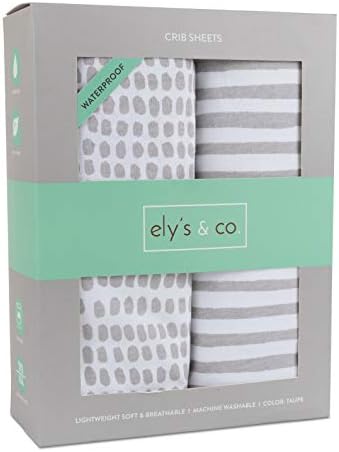 Ely's & Co Waterproof Crib Sheet | Toddler Sheet no Need for Crib...