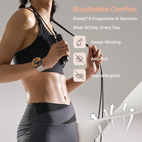 Image of Fullmosa 4-Pack 20mm Water-Resistant Nylon Watch Straps | Compatible with Amazfit Bip U, Amazfit GTR /GTS, Samsung Galaxy Watch 7 /6 /5 /4, Garmin Venu and Other 20mm for Men Women