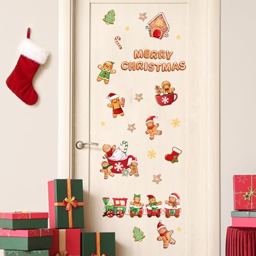 Vinilos Decorativos de Navidad con Muñeco de Jengibre 35x12 in miniatura 6