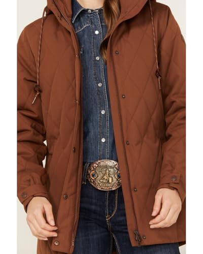 Cinch Women's Brown Barn Coat Brown3