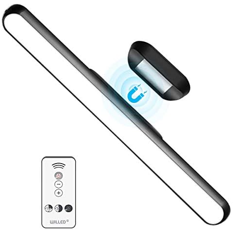 WILLED Dimmable Touch Remote Control Light Bar, 5W Built-in 2000mAh Battery and Stick Magnet Mount, for Reading, Closet, Cabinet, Makeup Mirror, Bedside, Study Light Cover
