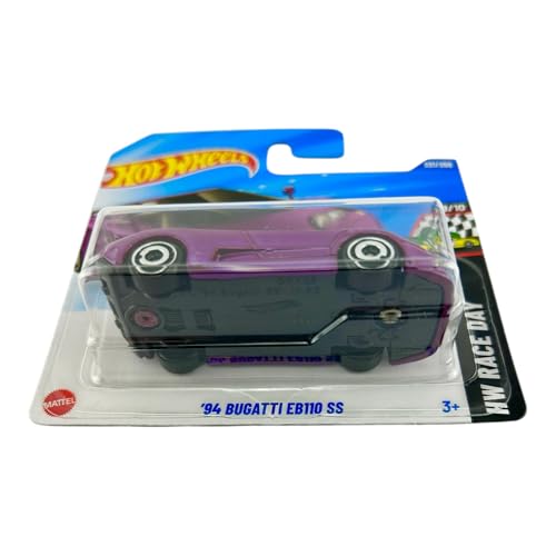 Image of Hot Wheels 94 Bugatti EB110 HW Race Day Ages 3 Years and Up 221 /250 (Purple)