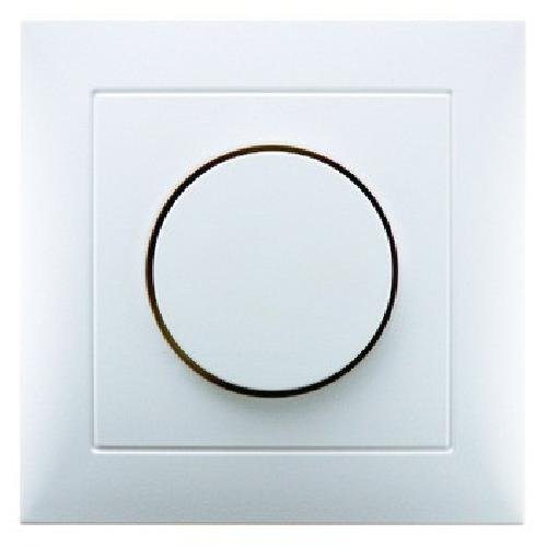 Preisvergleich Produktbild Hager S1 BERK Drehdimmer polarweiss glänzend mit Abdeckplatte