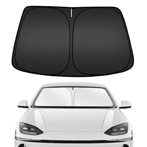 Image of ARISMOTOR Windshield Sun Shade for Hyundai Ioniq 6 2023-2025 2026, Custom Fit Foldable Front Window Sunshade Sun Visor Protector, Block UV Rays Keep Your Car Cooler