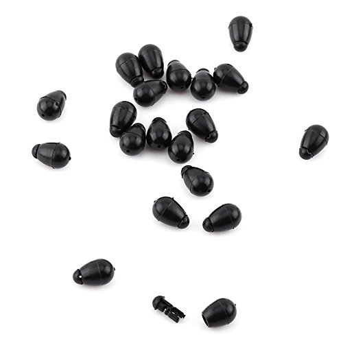 Gavigain 20pcs Quick Change Beads,Carp Fishing Tool Bead Connector Feeder for Changing Hook Lengths Shock Bead for Running Feeder for All Types of Line and Braid (11mm)