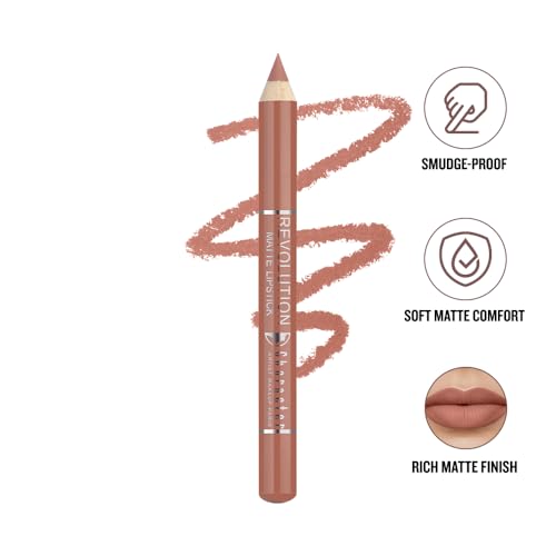 Image of Character Revolution Matte Lipstick | Intense Pigment, Long-Lasting & Smooth Finish | Non-Drying Comfortable Wear (Winter to Summer - RL001, Revolution Matte Lipstick)