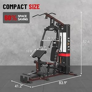 Home Gym Multifunctional Home Gym Station, Home Gym Exercise Equipment with 150LBS Weight Stack, Full Body Strength Training Workout Equipment for Leg Press, LAT Pull Down, Chest Presses Home Gym Multifunctional Home Gym Station Home Gym Exercise Equipment with 150LBS Weight Stack Full Body Strength Training Workout Equipment for Leg Press LAT Pull Down Chest Presses