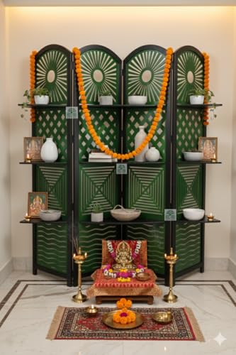 Image of 4 Panel Room Divider partition