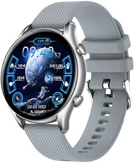 COLMI I20 Relógio inteligente de 1,32 polegadas HD com chamadas para telefone Android, iOS rastreador de atividades com monitoramento de frequência cardíaca de pressão arterial e teste spo2, chamada Bluetooth, IP68, teste de temperatura corporal, sono ip67 Smartwatch para homens e mulheres (Cinza)