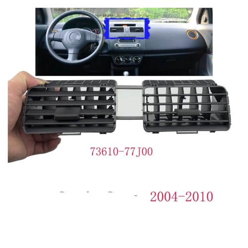 Cubierta de ventilación de aire de salpicadero negro para Suzuki Swift 04-10 2