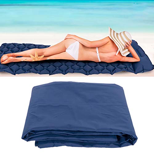 Tapete para dormir com ar, tapete para mochila, tapete inflável leve para viagem de piquenique (azul