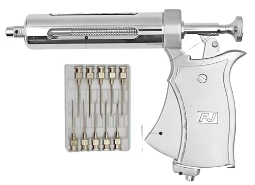 Jeringa para ganado, jeringa continua ajustable para animales, inyector veterinario de precisión, vacuna autodosificadora para aves de corral(Bottle/2ml)