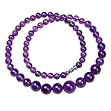 NHDVDVAV Collar de Cuentas de Cristal para Mujer, Gargantilla Sencilla, Collares de Cristales de Piedras Preciosas Naturales, joyería de Moda Hecha a Mano para el Verano
