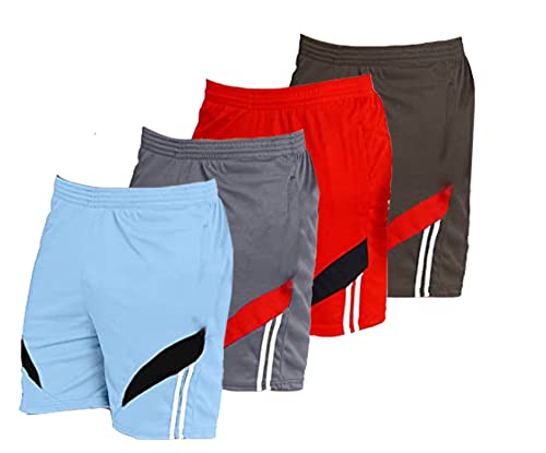 Image of Fort Worth Men's 4 Pack Gym Workout Shorts Quick Dry Bodybuilding Weightlifting Pants Training Running Jogger with Pockets