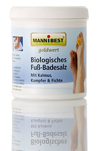 Biologisches Fußbadesalz von Mannibest für revitalisierte Füße