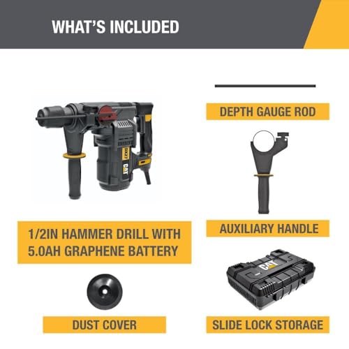 Caterpillar Cat® 1-1/4” SDS-Plus Rotary Hammer Drill 12.5-AMP - DX27U by CAT - Used condition - Image 2