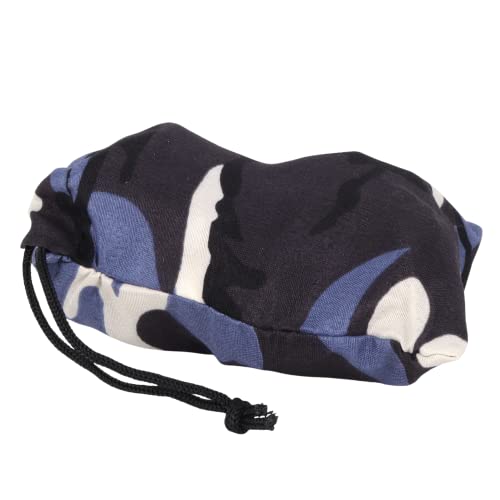 Needzo Blue Camo Rosary Pouch for Men, Masculine Drawstring Bag, Religious Party Favors (Pack of 6)3