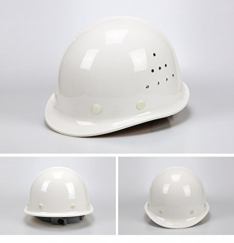Casco de ABS de alto impacto GUO con acabado blanco premium y ventilación dinámica regulable