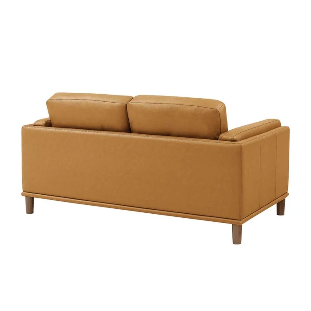 INLENDISH Reach Leatherette 3+2+1 Wonderful Level of Comfort and Stylish Brown Sofa Set for Living Room 3